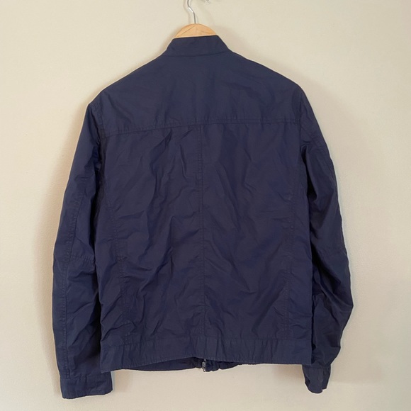 Men's Jack Jones Navy Bomber Jacket - Picture 2 of 4